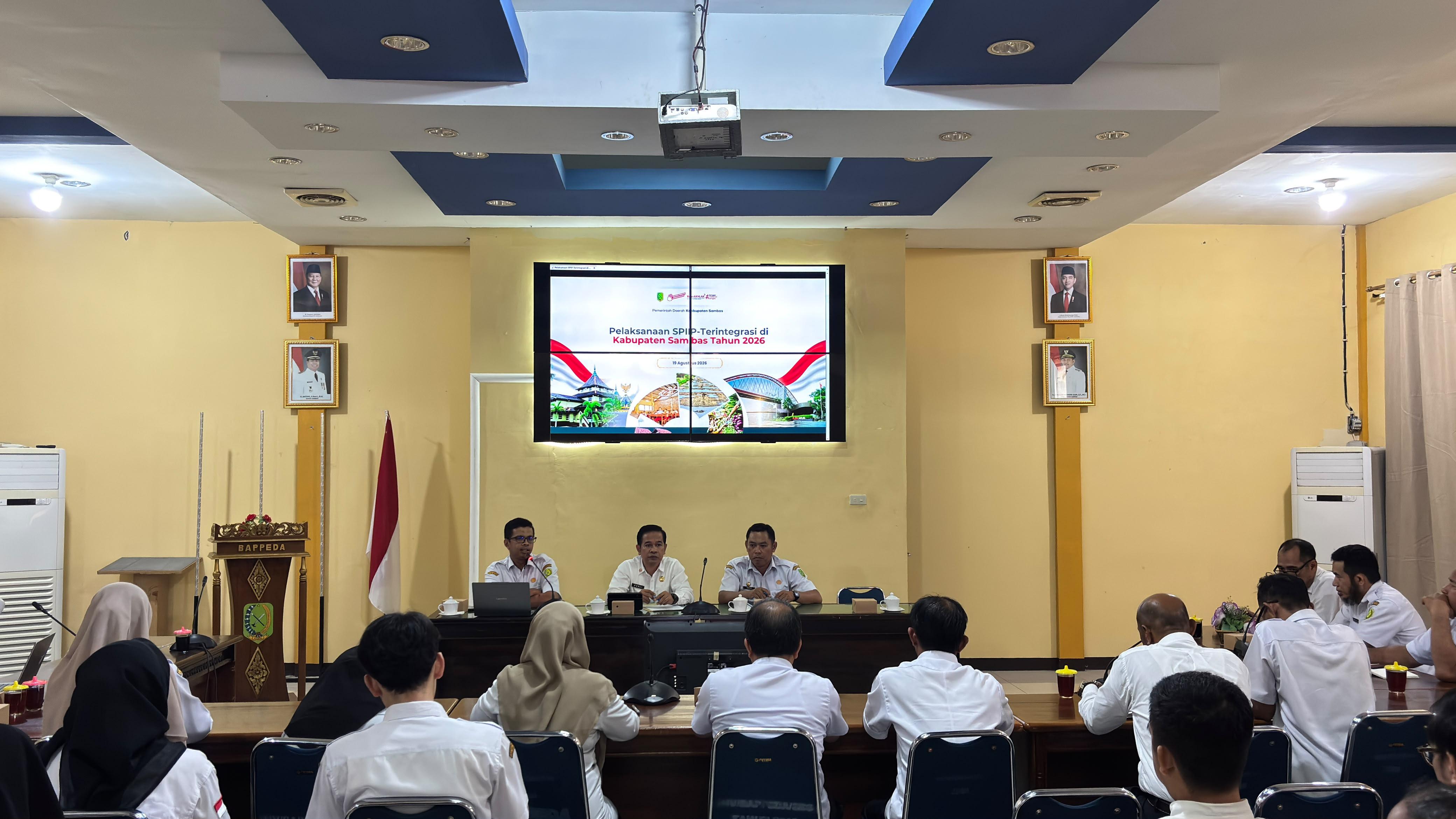 Diseminasi dan Tata Cara Penyusunan Pengisian Kertas Kerja PM SPIP   Terintegrasi Kabupaten Sambas Tahun 2026